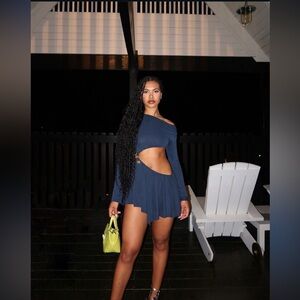 Jaded London Dera Asymmetric Cut Out Mini Dress